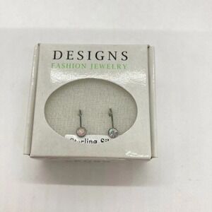 DESIGNS Sterling Silver Crystal Drop Earrings S5089 Fashion Jewelry New